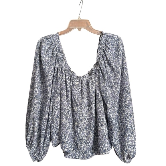 American Eagle Outfitters Tops - American Eagle Outfitters Lavender/Blue Floral Blouse‎